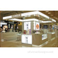 cosmetic kiosk stands for malls / professional makeup station with lights and mirror